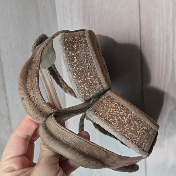 Aetrex Women Jillian Braided Hook&loop Leather Strap Sandals Slide shoes sz 7 - Picture 6 of 11